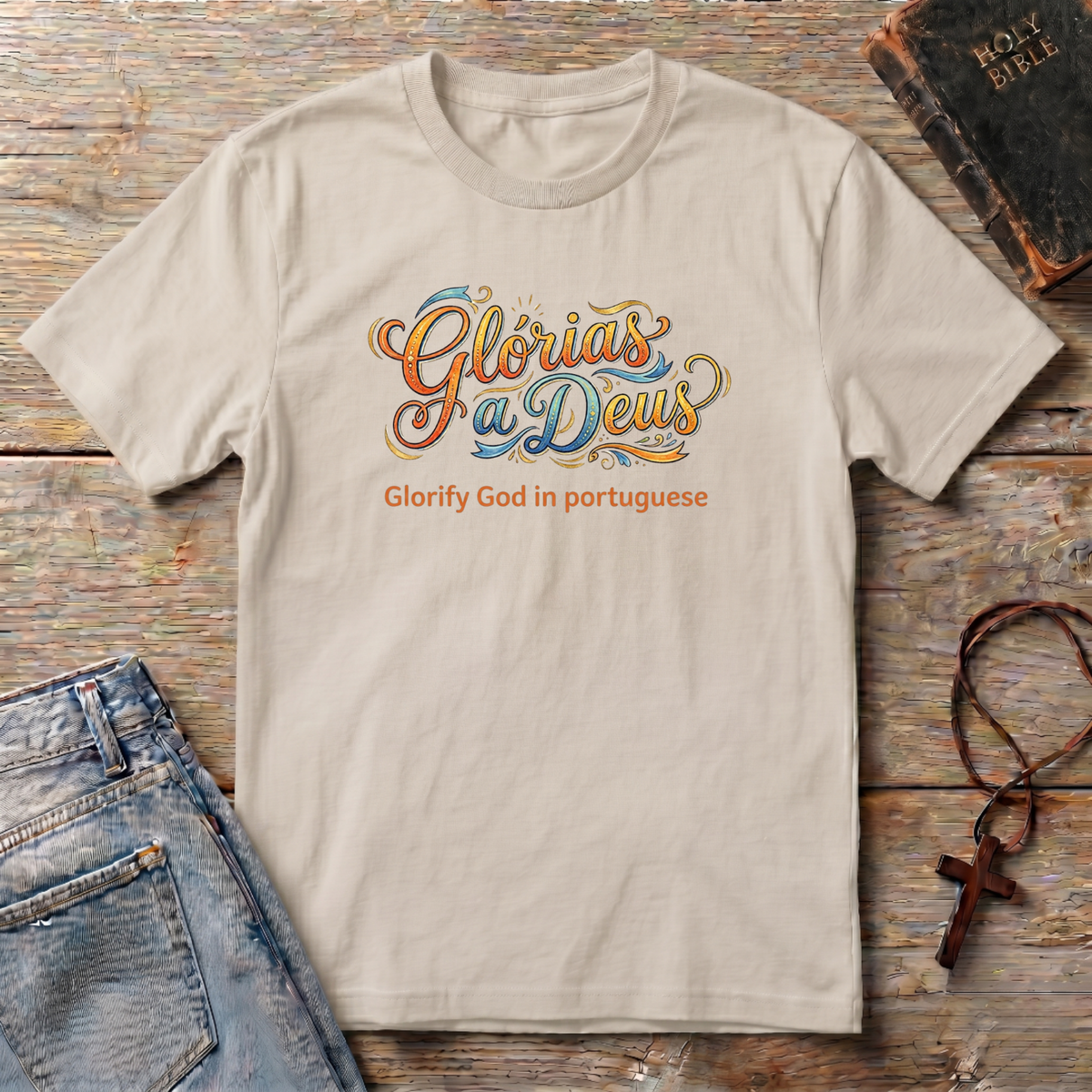 Glorify God in portuguese T-Shirt