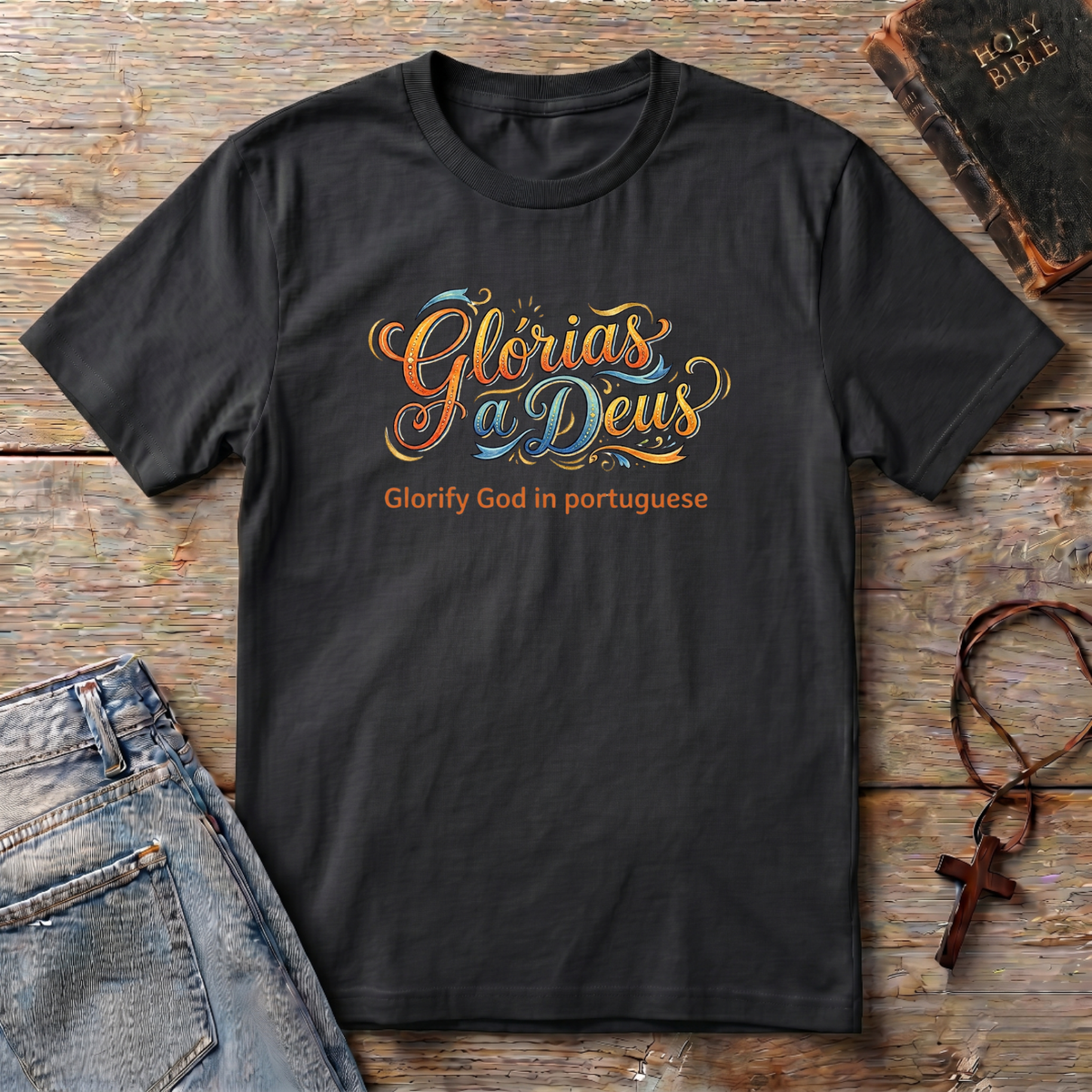 Glorify God in portuguese T-Shirt