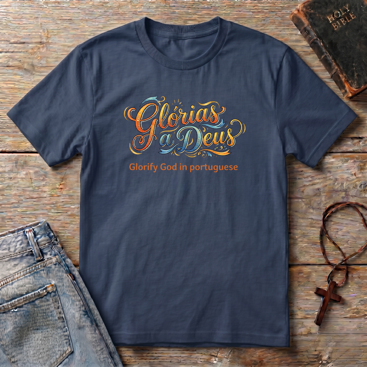 Glorify God in portuguese T-Shirt