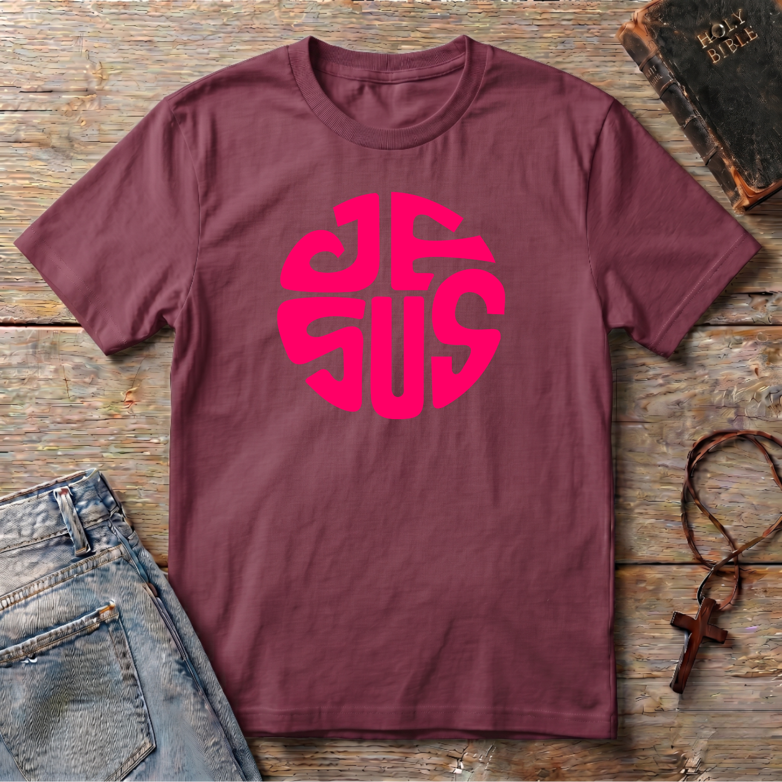 JESUS (round) T-Shirt