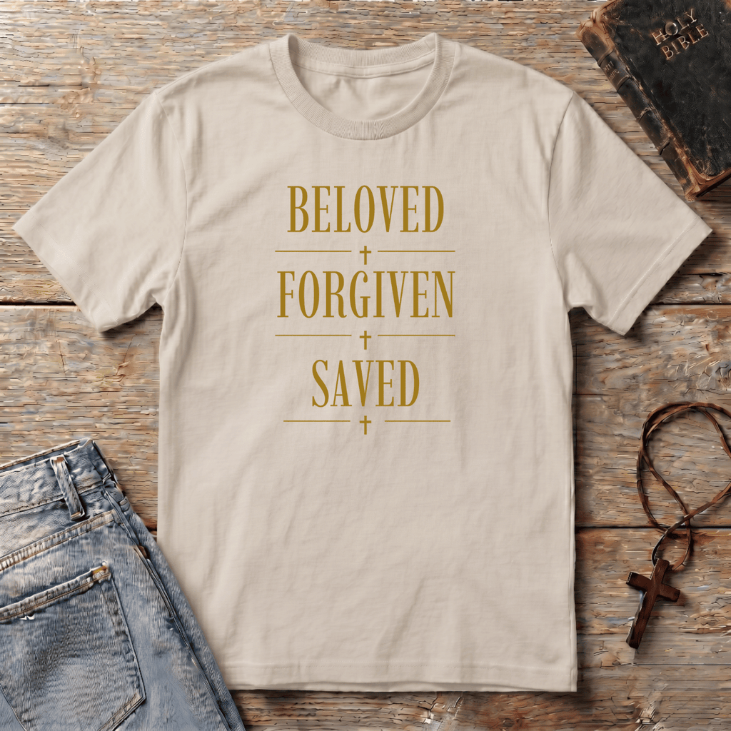 Beloved Forgiven Saved T-Shirt