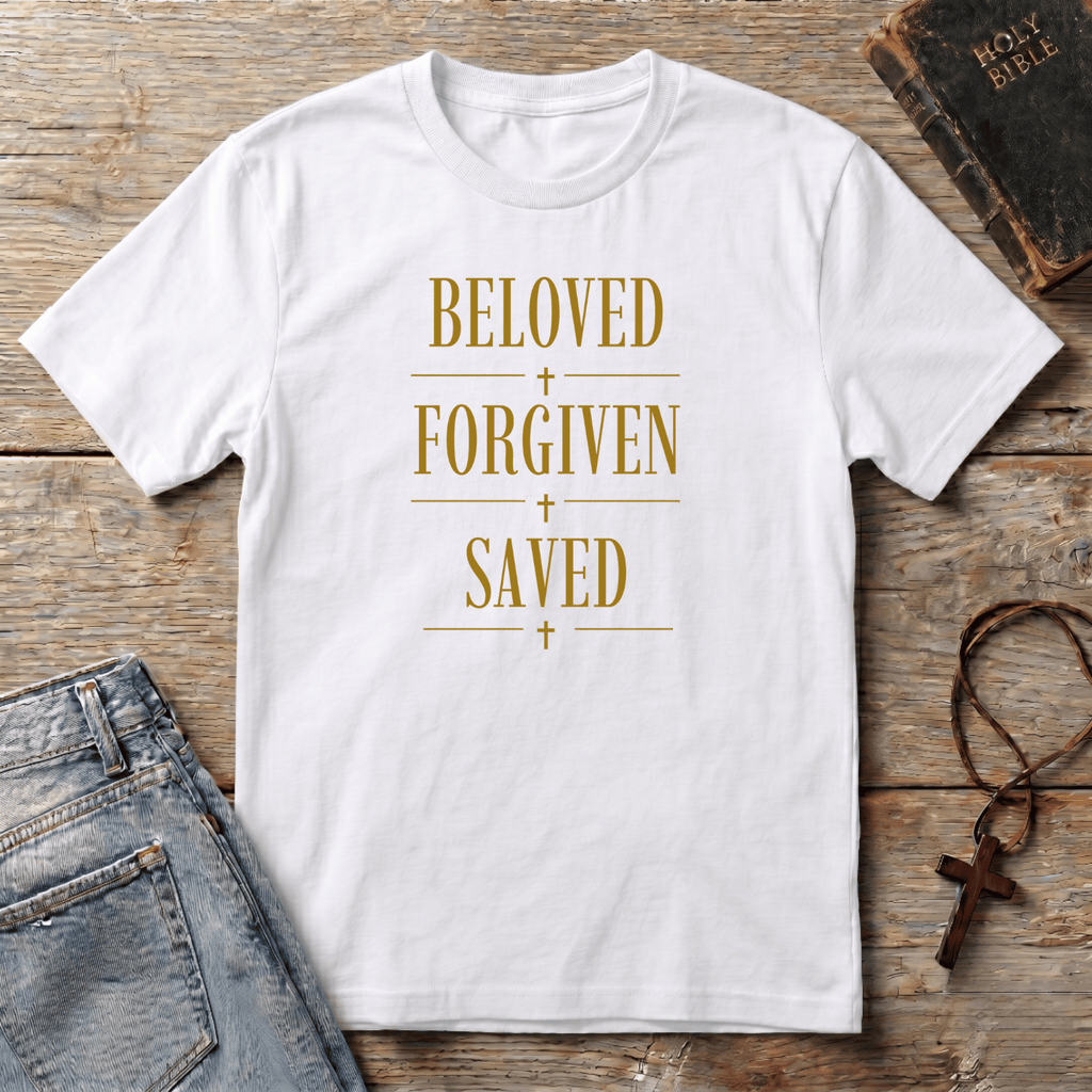 Beloved Forgiven Saved T-Shirt